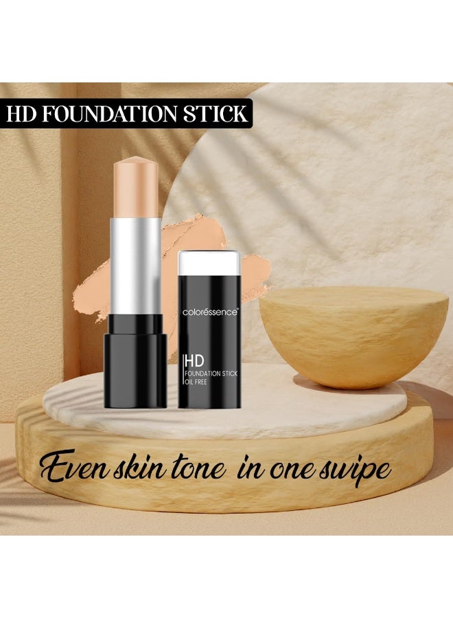 Coloressence Matte Multipurpose HD Foundation Stick for Face Makeup Women Full Coverage SPF-15, Beige, 14gm | Long Lasting | Lightweight | Waterproof | Oil Free - Image 2